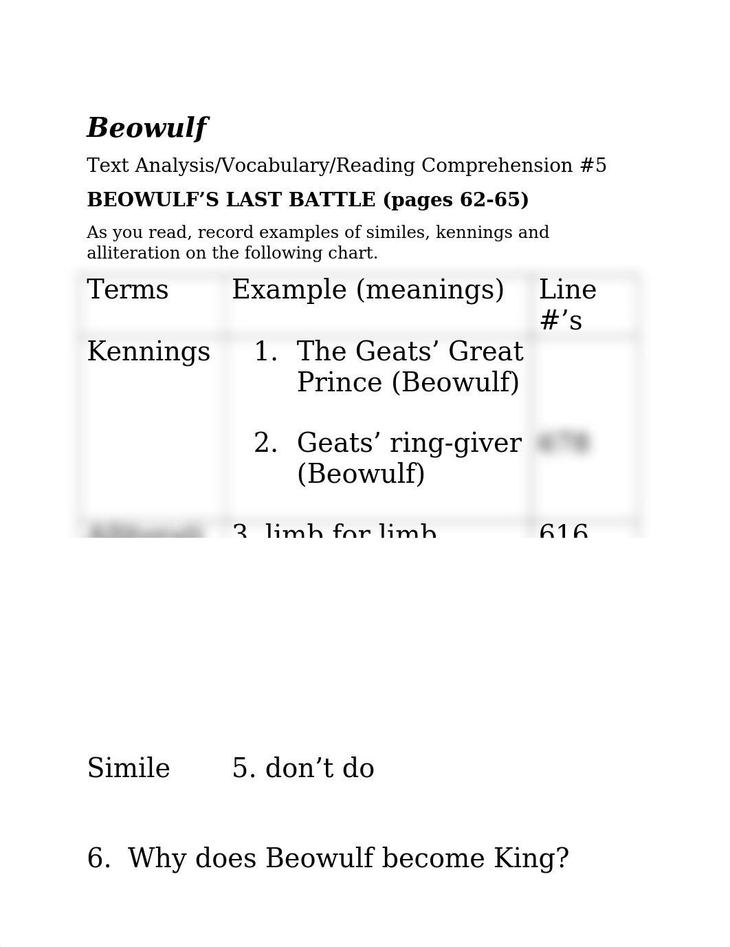 Beowulf Last Battle Text Analysis Questions 5.docx_dqs54l6rko6_page1