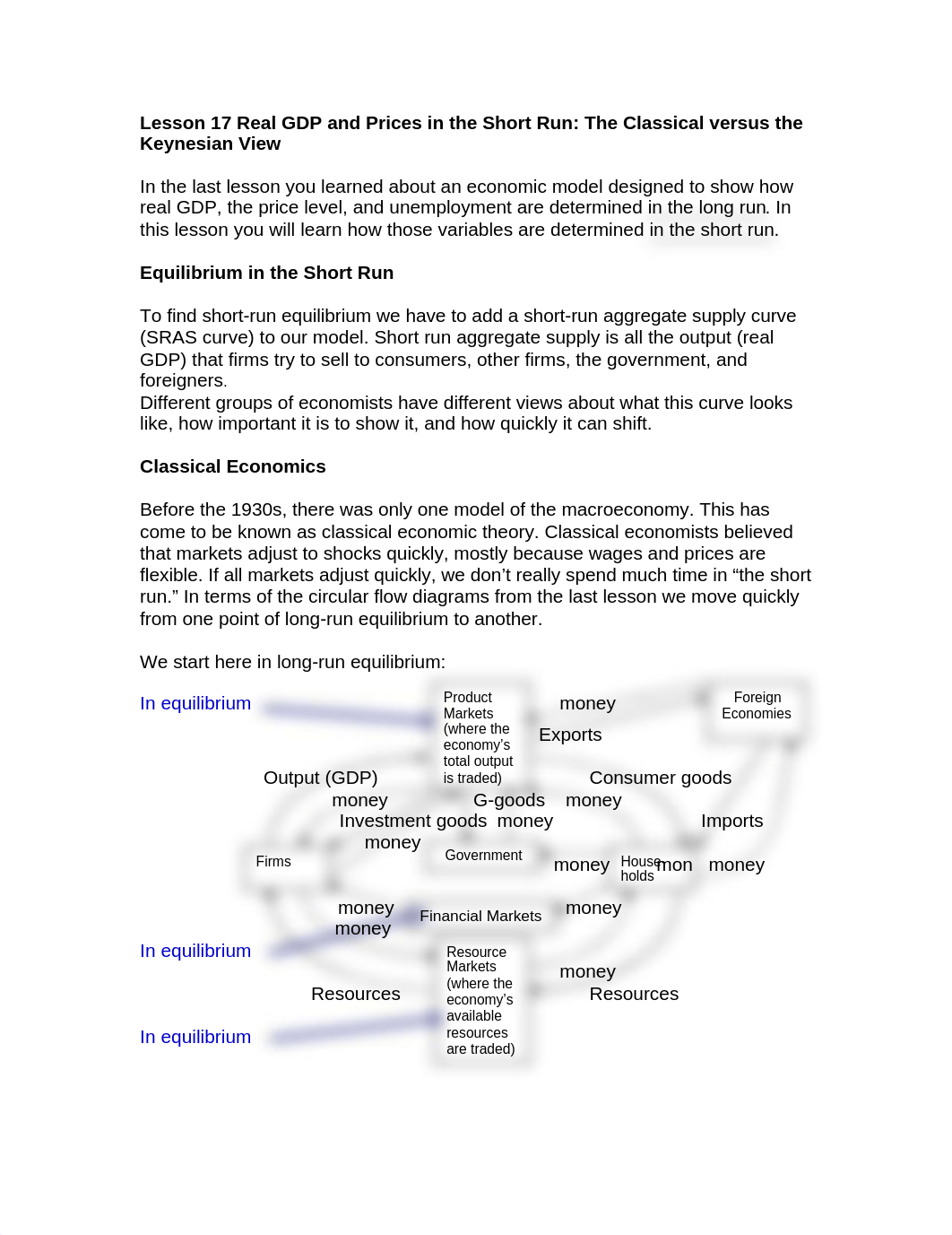 Lesson 17 Real GDP and Prices in the Short Run The Classical v Keynesian View modified Aug 7 2019.do_dqsbhdpkyiz_page1