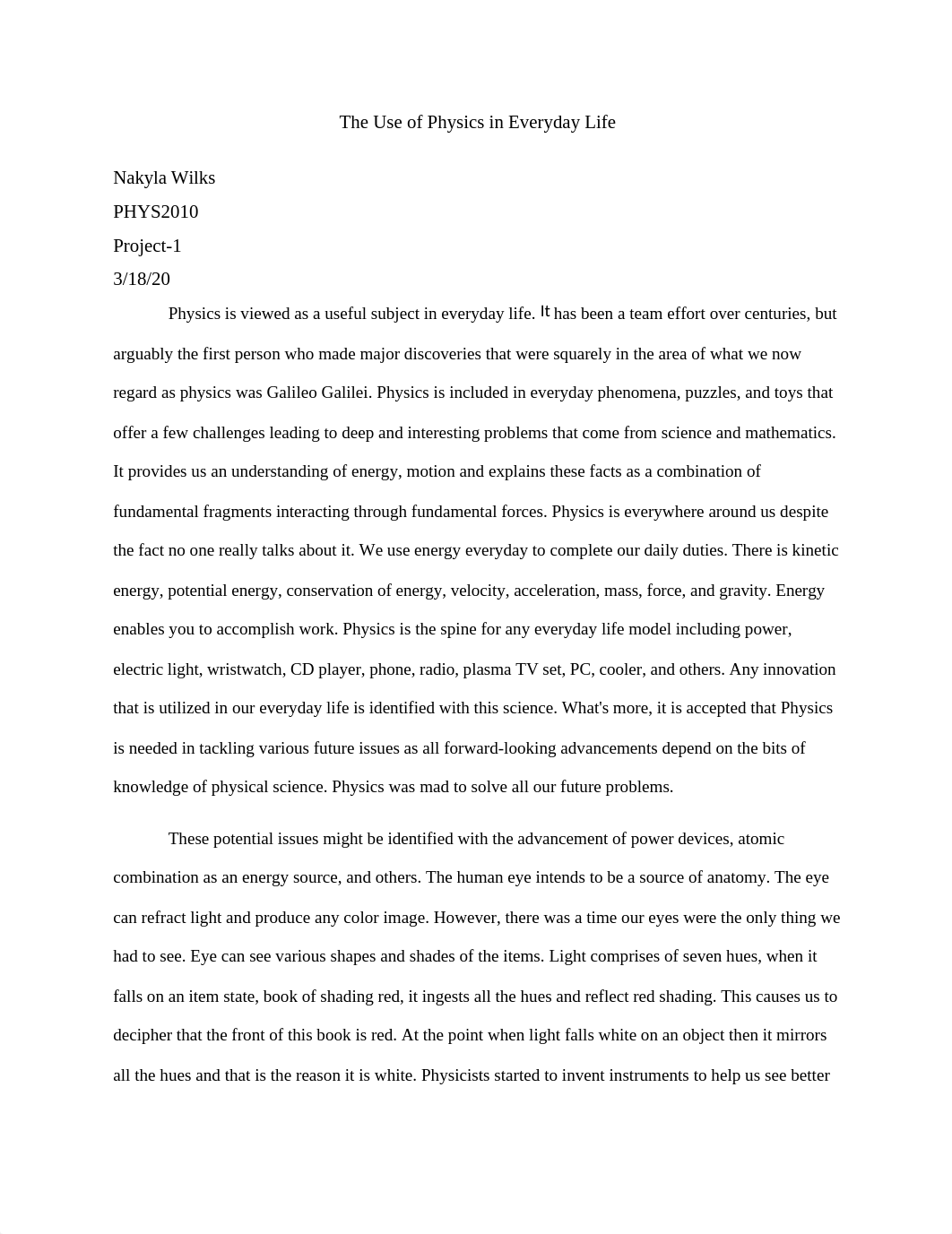 Physics in everyday life(Essay).docx_dqst25n109h_page1