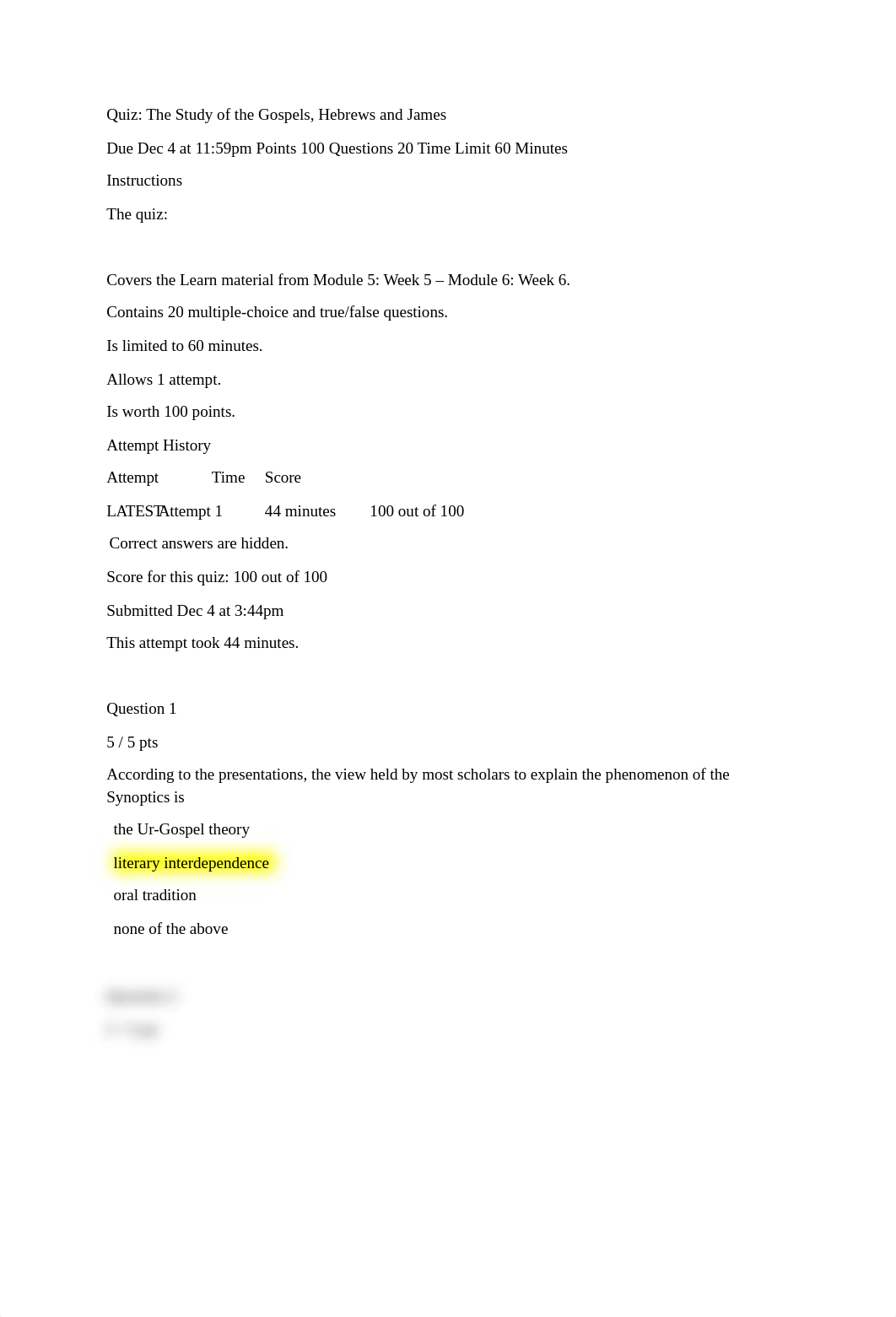 Quiz_The Study of the Gospels, Hebrews and James.docx_dqt5slfhqxk_page1