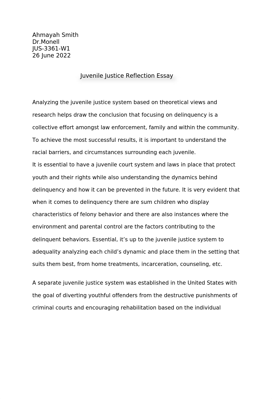 Juvenile Justice Reflection Essay.docx_dqtjv1tpvdt_page2