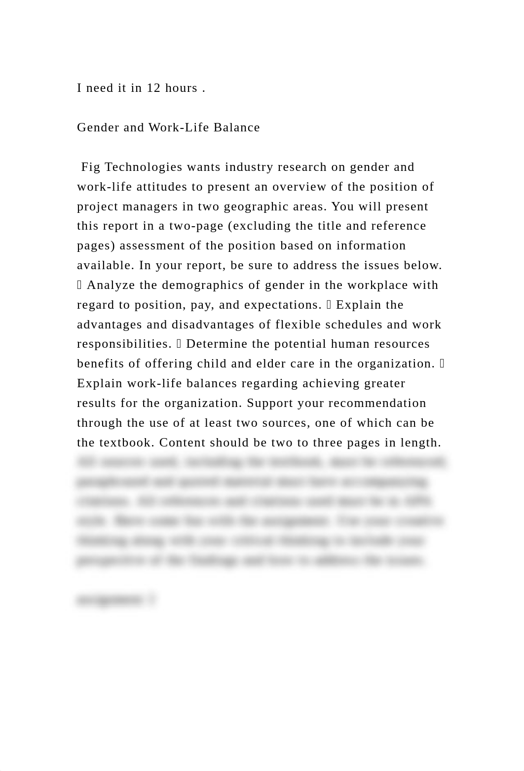 I need it in 12 hours .Gender and Work-Life Balance Fig Tech.docx_dqtpwnrltid_page2