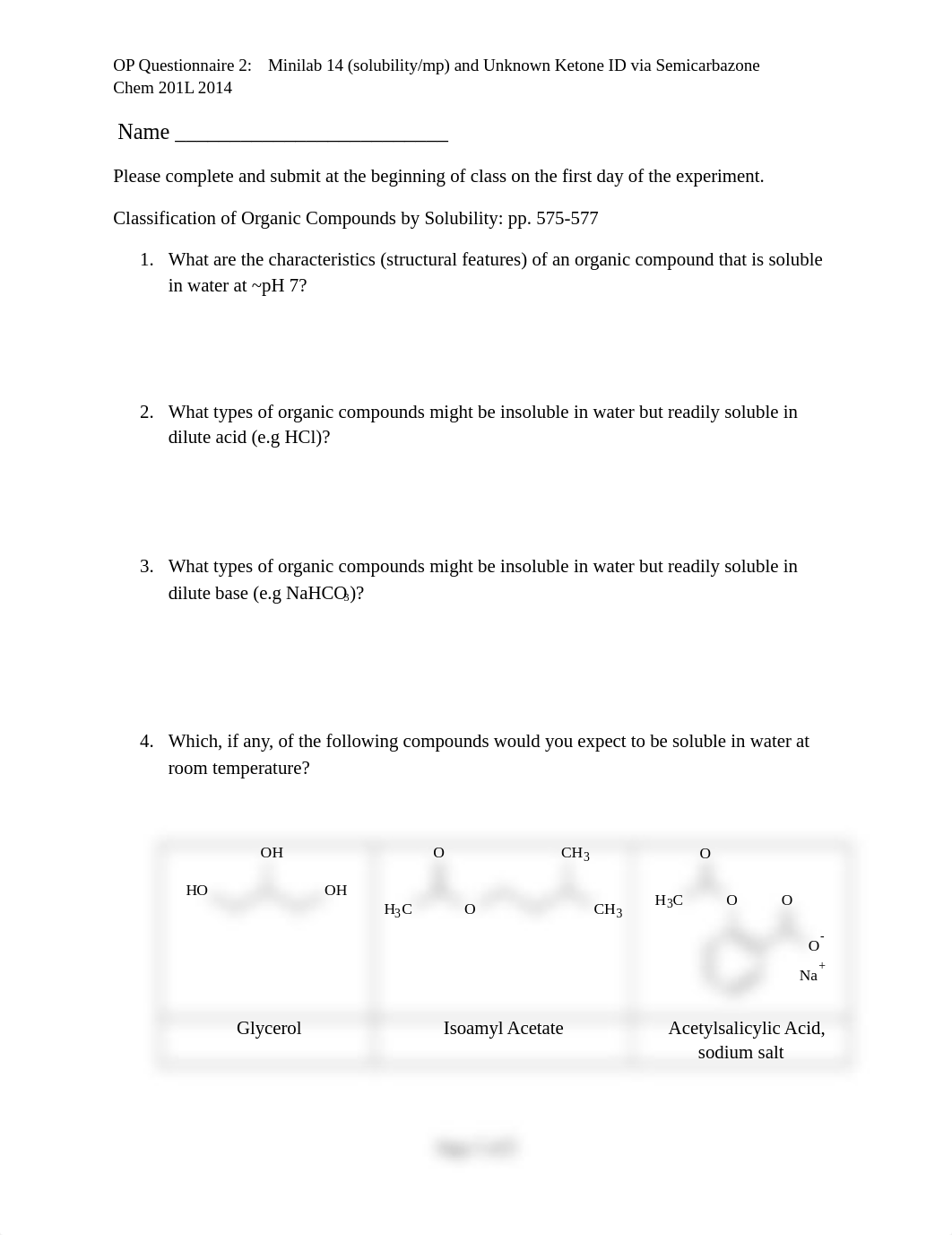 OP Questionnaire  2 - Minilab 14 (solubility) and ketone-semicarbazone_dqu0z28lgo2_page1