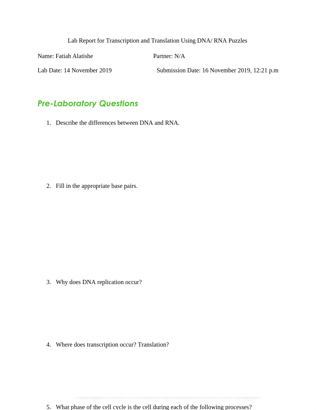 Lab Report for Transcription and Translation Using DNA_ RNA Puzzles.docx_dqu3jy9iioo_page1