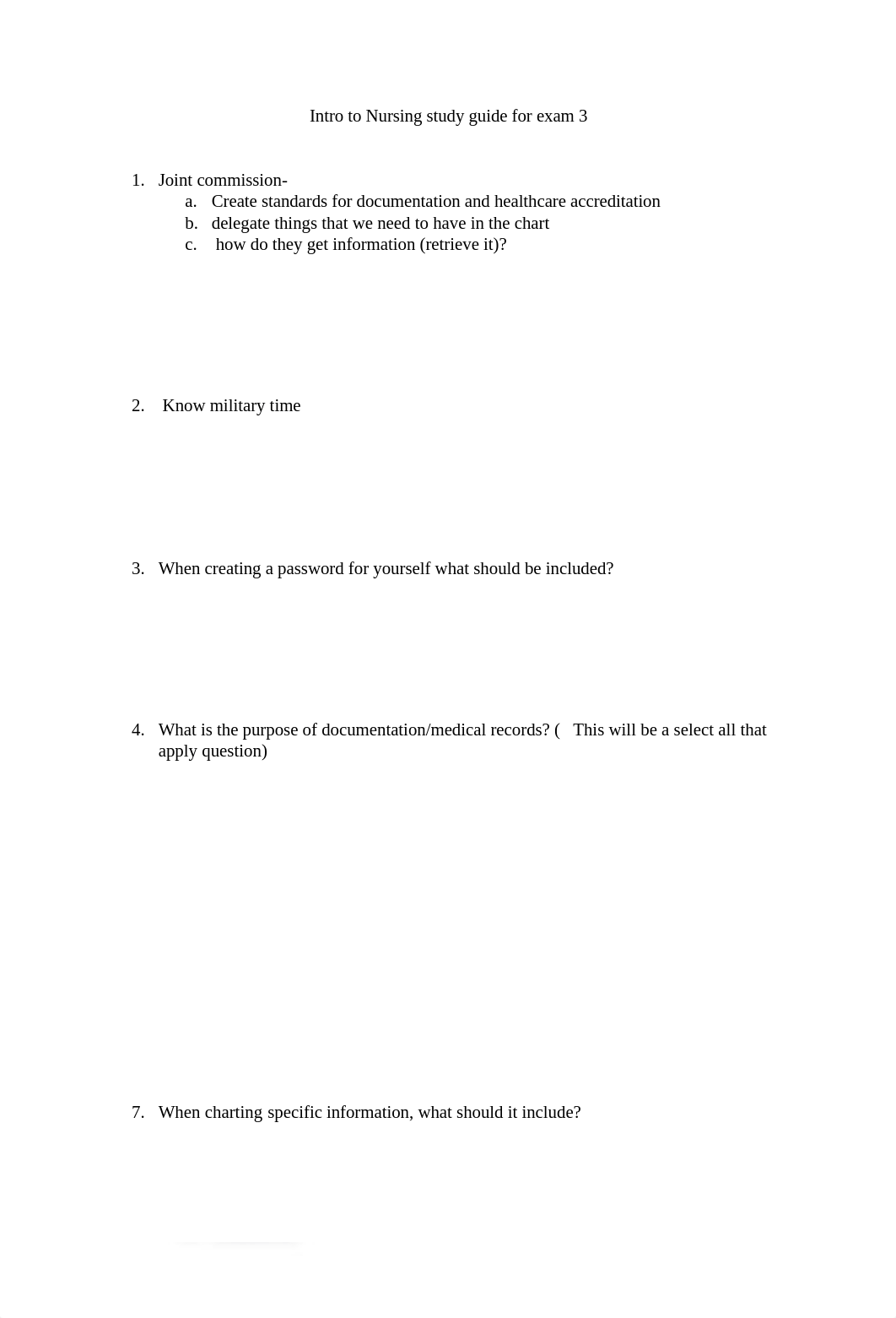 Intro to Nursing Exam 3.docx_dqu40whclho_page1