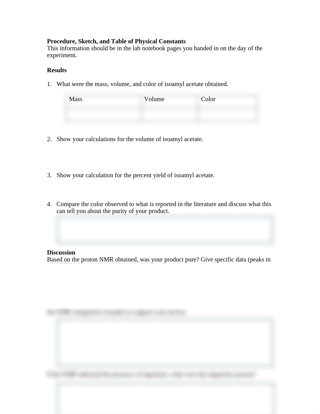 13. FA19 Synthesis of Banana Oil Lab Report Sheet.pdf_dqueo1oxdln_page2