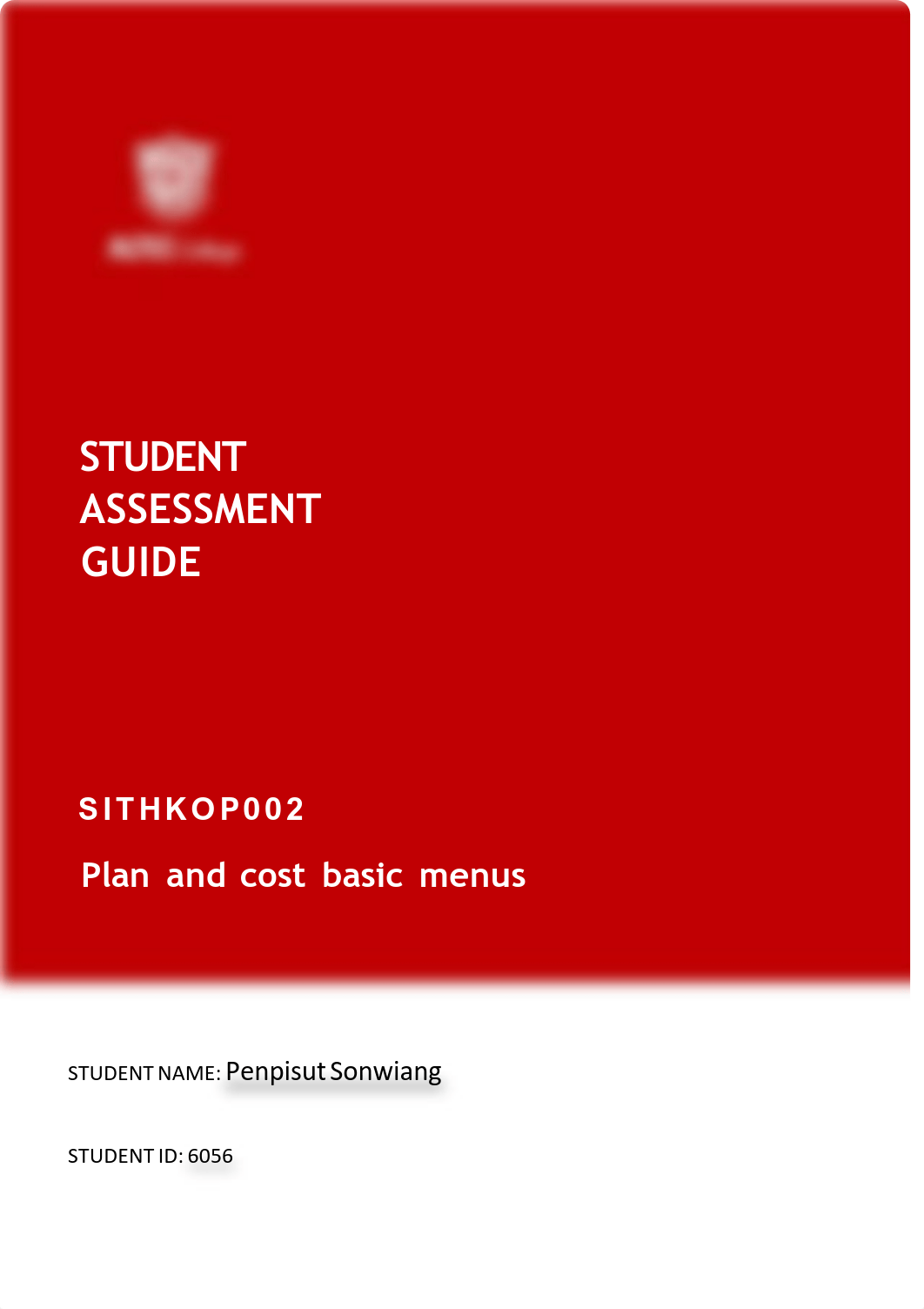 SITHKOP002 - Plan and cost basic menus - Student Assessment Guide - V1.1(1).pdf_dqugrus6iq5_page1