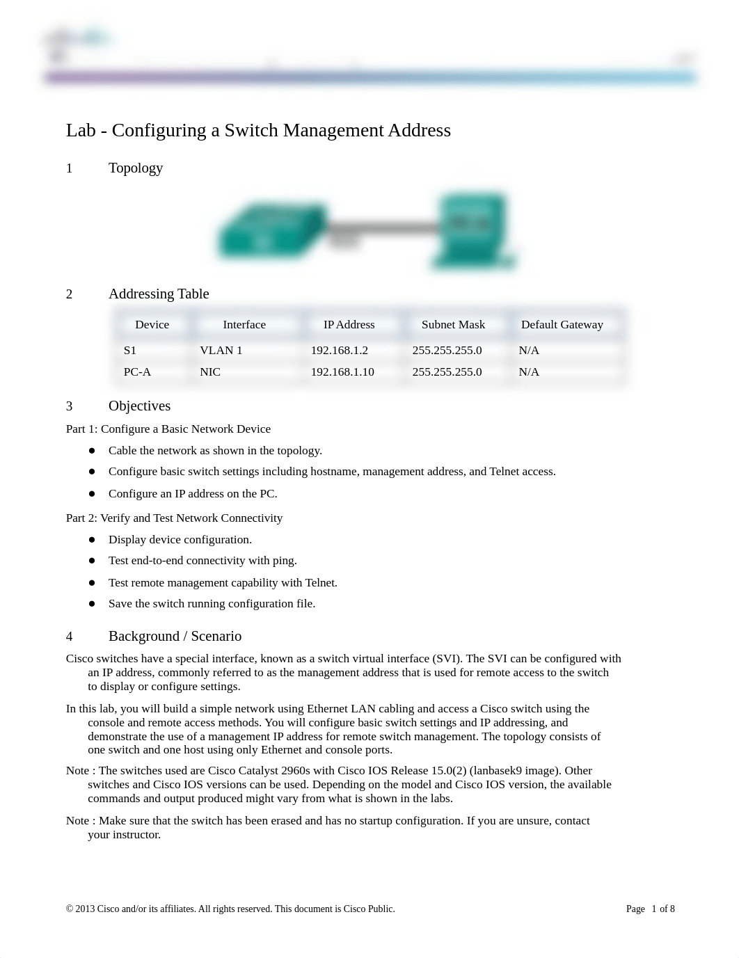 2.3.3.5 Lab - Configuring a Switch Management Address.docx_dquplbwtnnx_page1