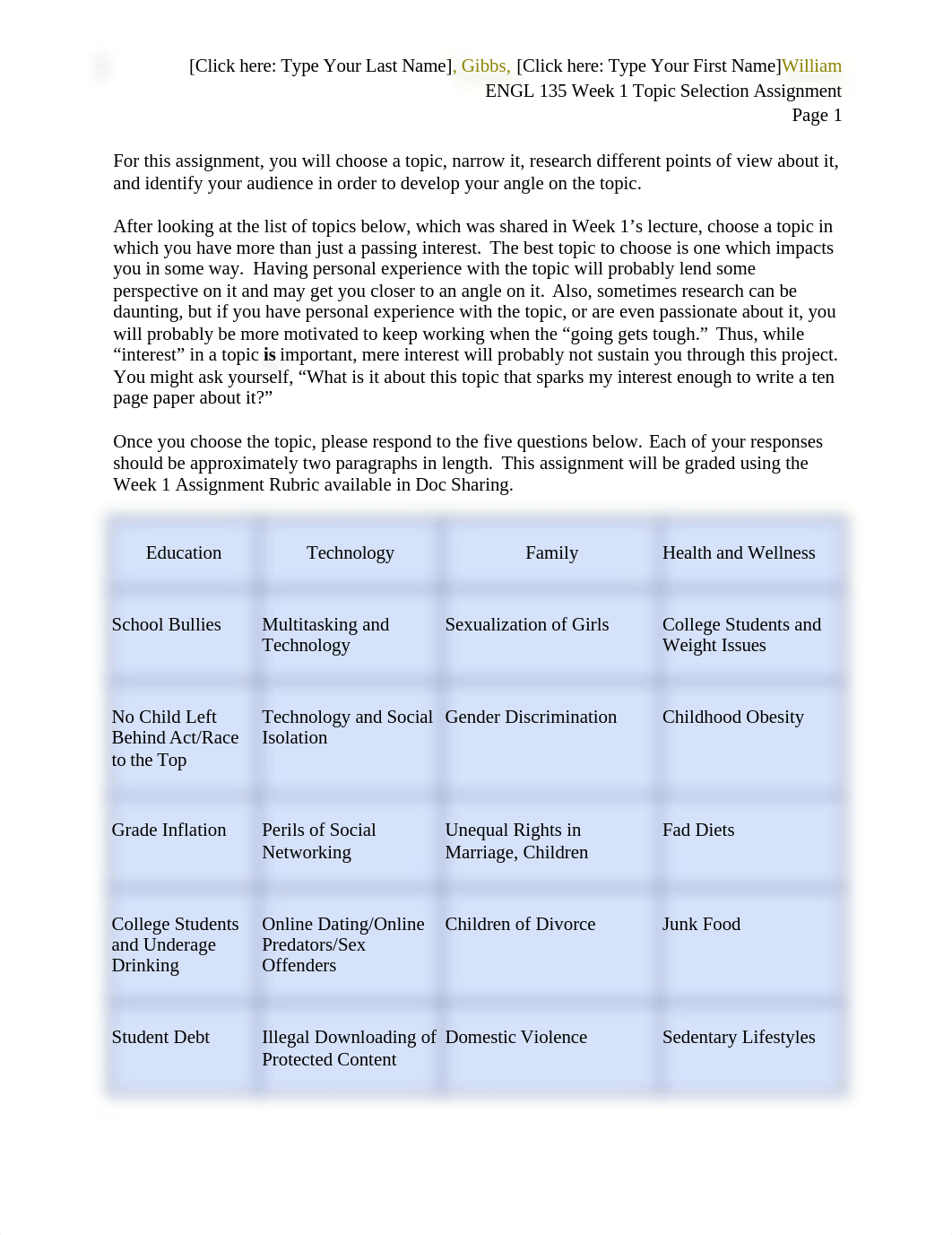 ENGL135 week 1 Topic_Selection perlis of social networking_dquuhb764j3_page1