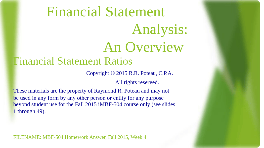 MBF-504 Homework Answers, Fall 2015, Week 4.pptx.pptx_dquzuvs9l56_page1