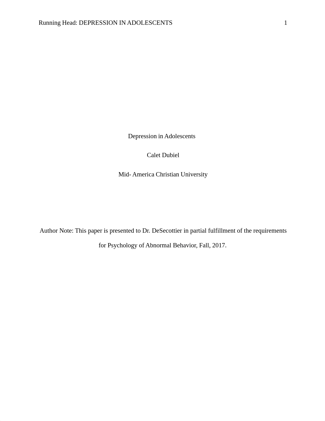 Depression in Adolescents Psych paper.docx_dqvu22lwfcc_page1