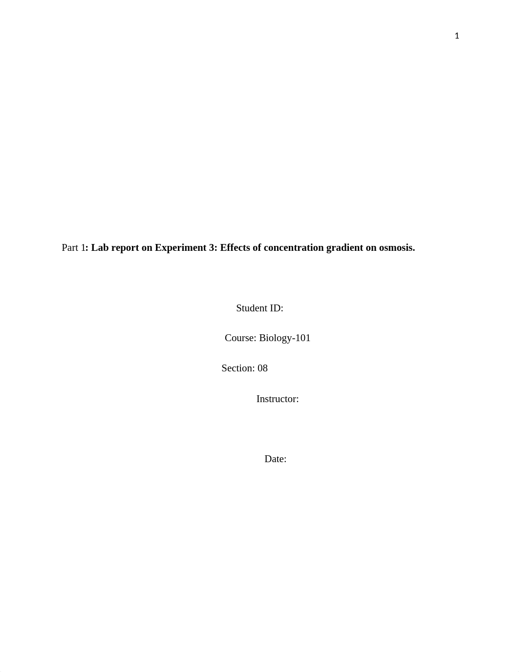 Lab Report  and Reflection on Osmosis-Direction and concentration Gradients. Signature ASSIGNMENT re_dqw0gataq8k_page1