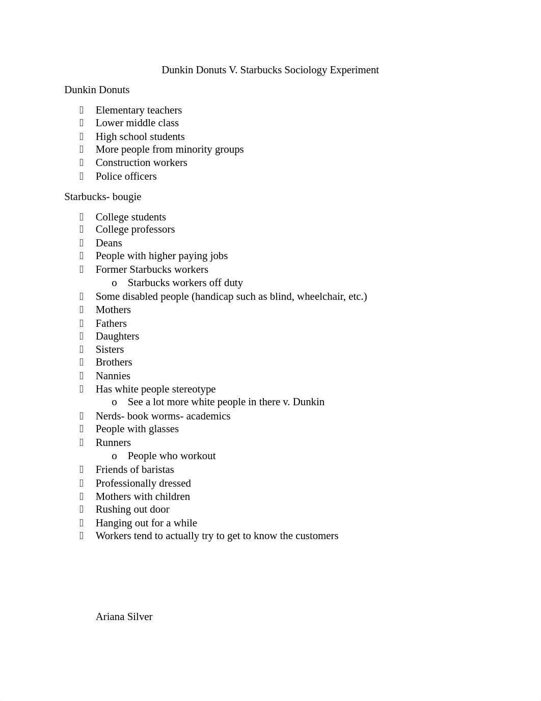 Dunkin Donuts vs Starbucks Sociology Experiment.docx_dqwcr07a41p_page1