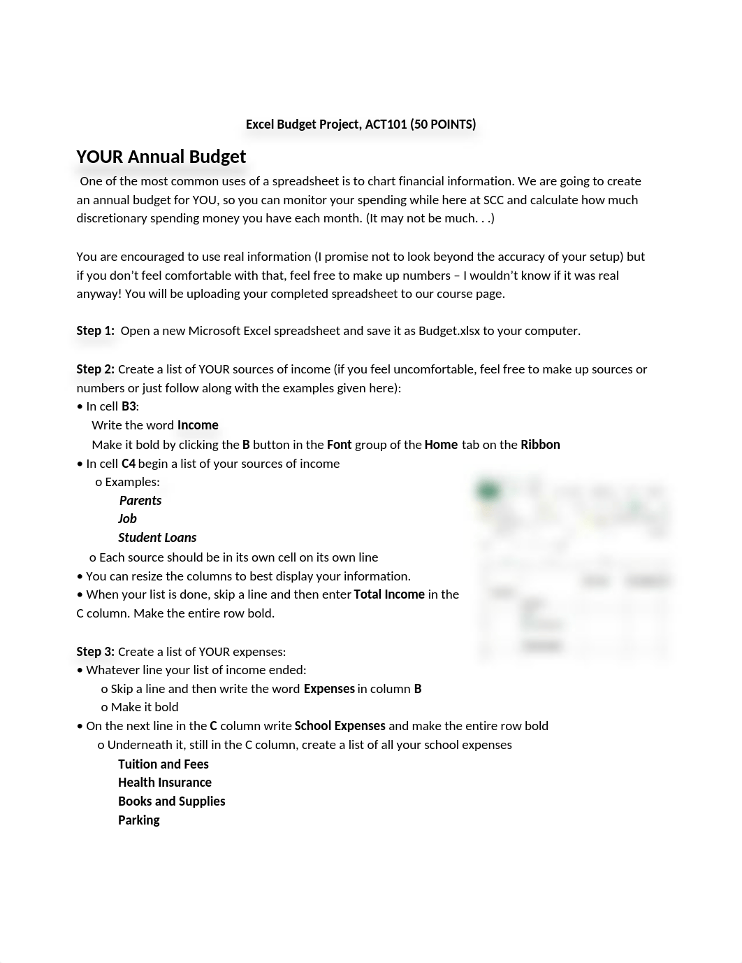 ACT101 Excel budget project #1.docx_dqwsed3vyi2_page1