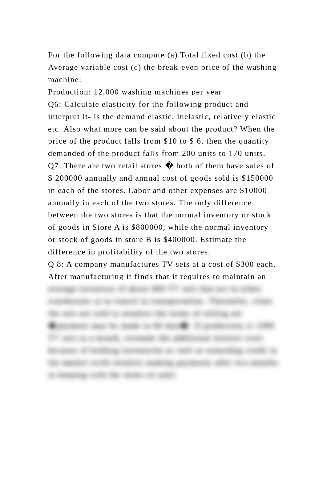 For the following data compute (a) Total fixed cost (b) the Average .docx_dqwyxnpvk6b_page2