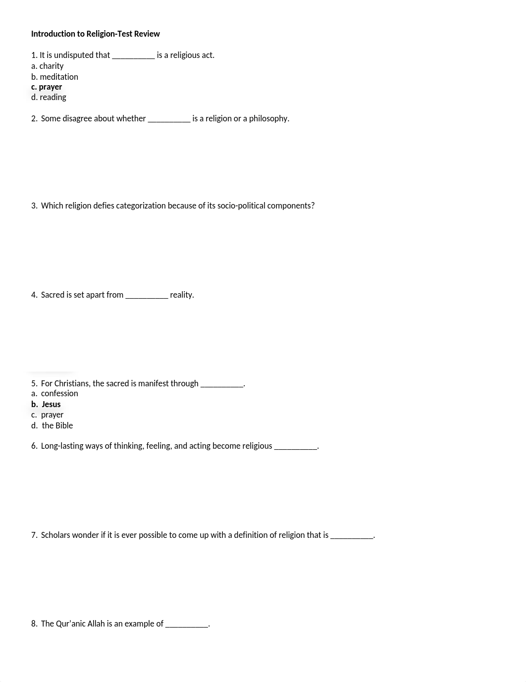 Introduction to Religion-Test Review.docx_dqx3wiqix9w_page1