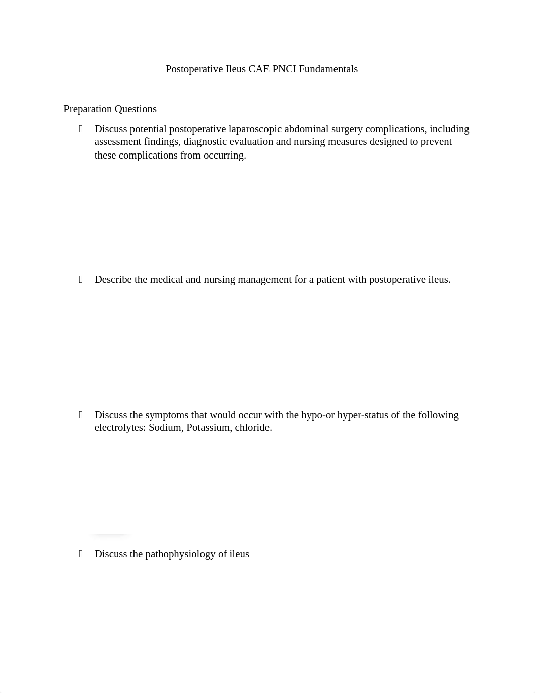 A. Postoperative Ileus CAE PNCI Fundamentals.docx_dqxh0pih256_page1