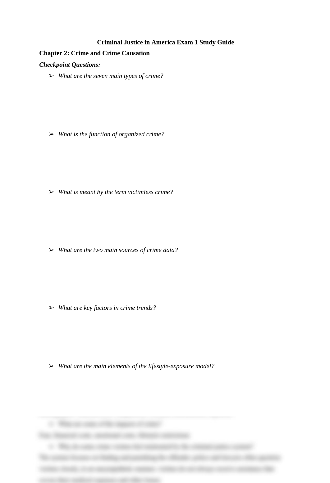 Criminal Justice in America Exam 1 Study Guide Chapter 2.docx_dqxk6nfvrrc_page1