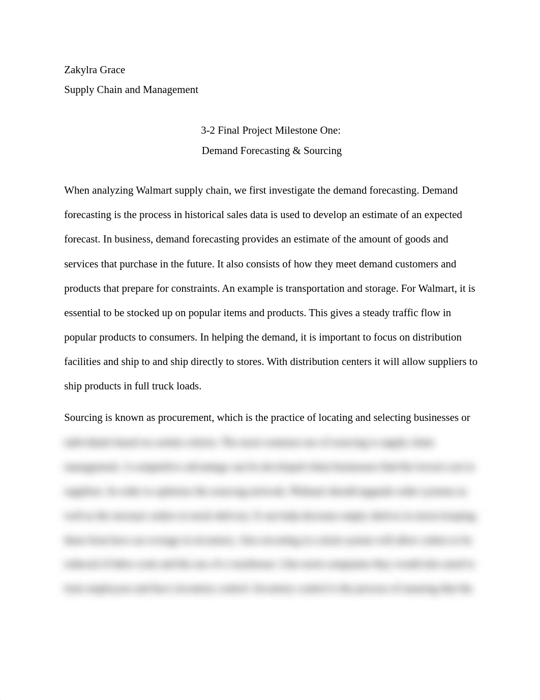 3-2 Final Project Milestone One Demand Forecasting and Sourcing.docx_dqxmnuul7c5_page1