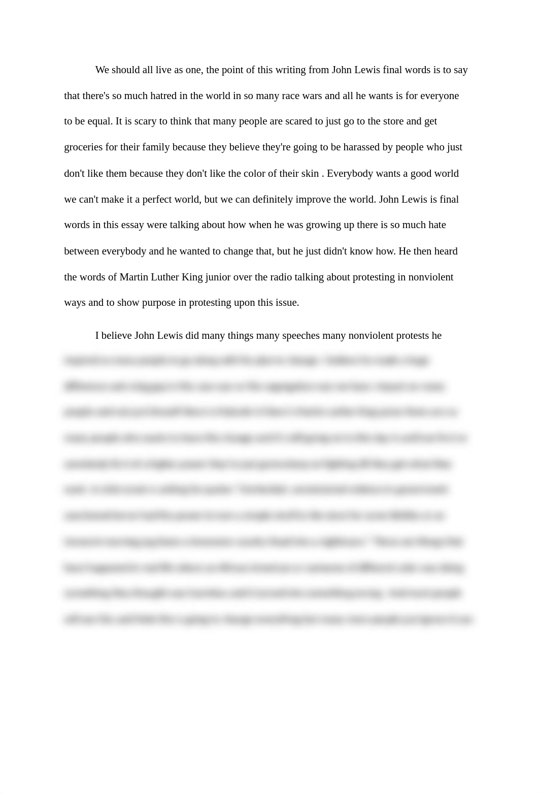 John lewis essay-Grady frey.docx_dqxsdk2dufc_page1