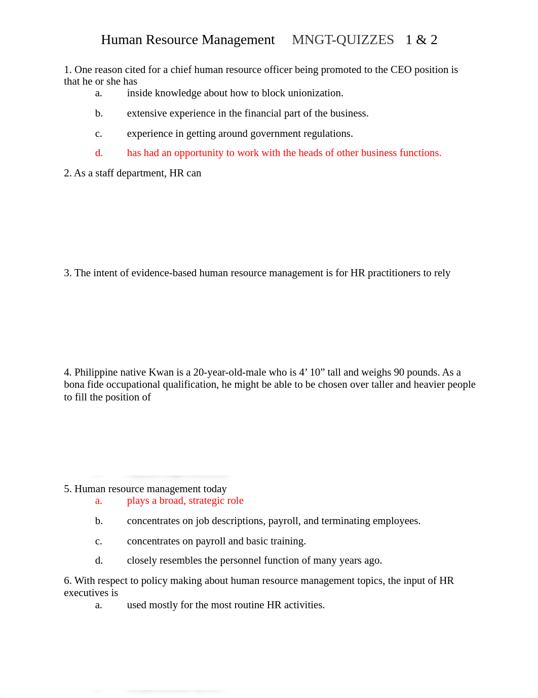 Human Resource Management MNGT-3533 Quizzes 1 and 2.docx_dqy25ei5zd8_page1