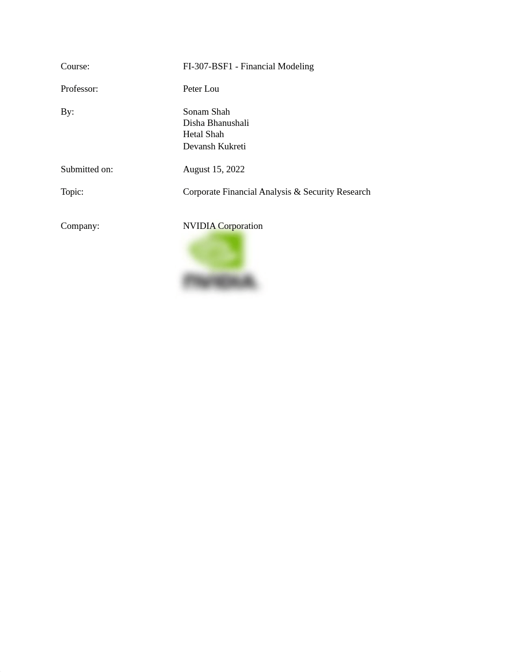 NVIDIA - Corporate Finance and Security Research Project.pdf_dqyh96mo931_page1