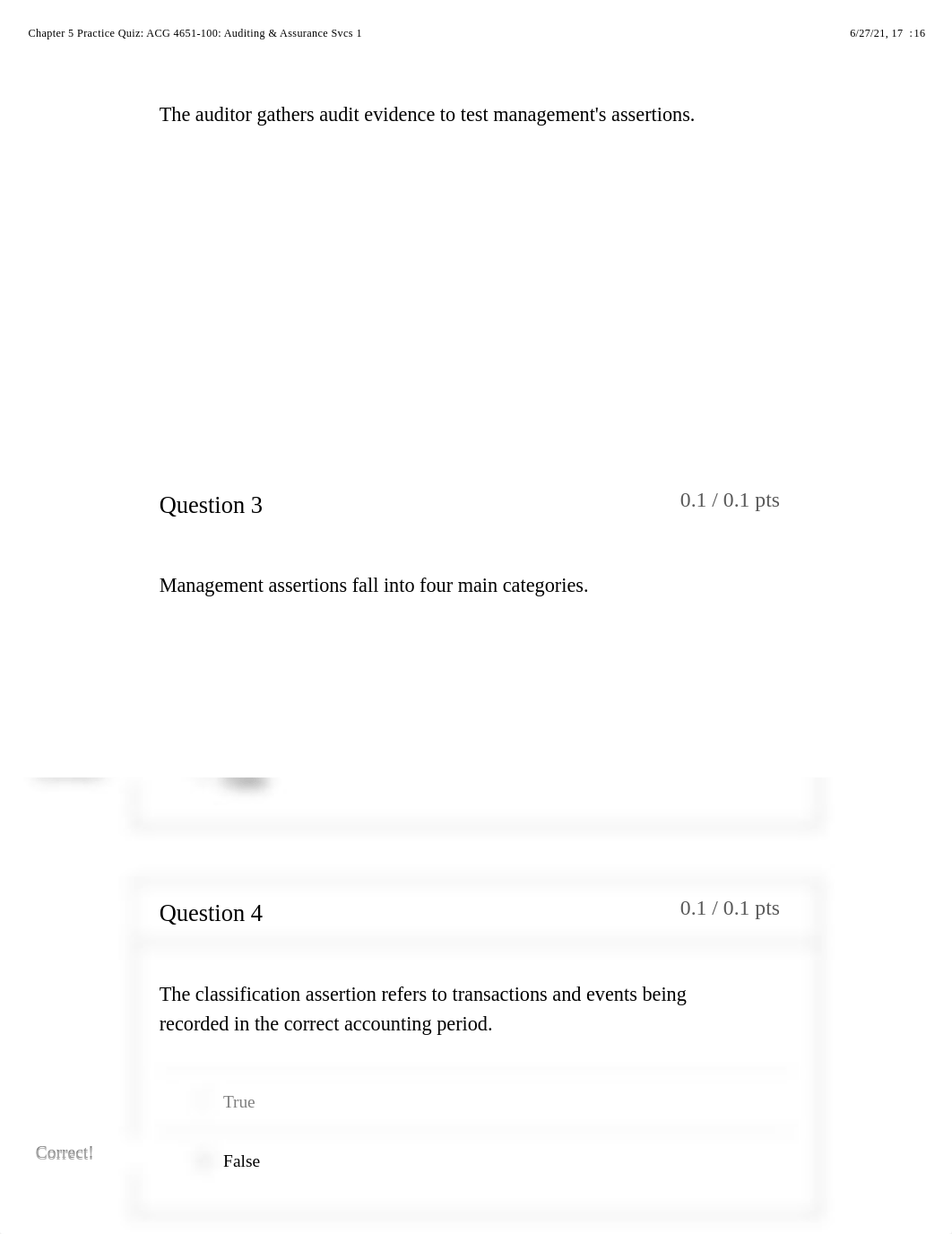 Chapter 5 Practice Quiz: ACG 4651-100: Auditing & Assurance Svcs 1.pdf_dqyhvn9khmg_page2