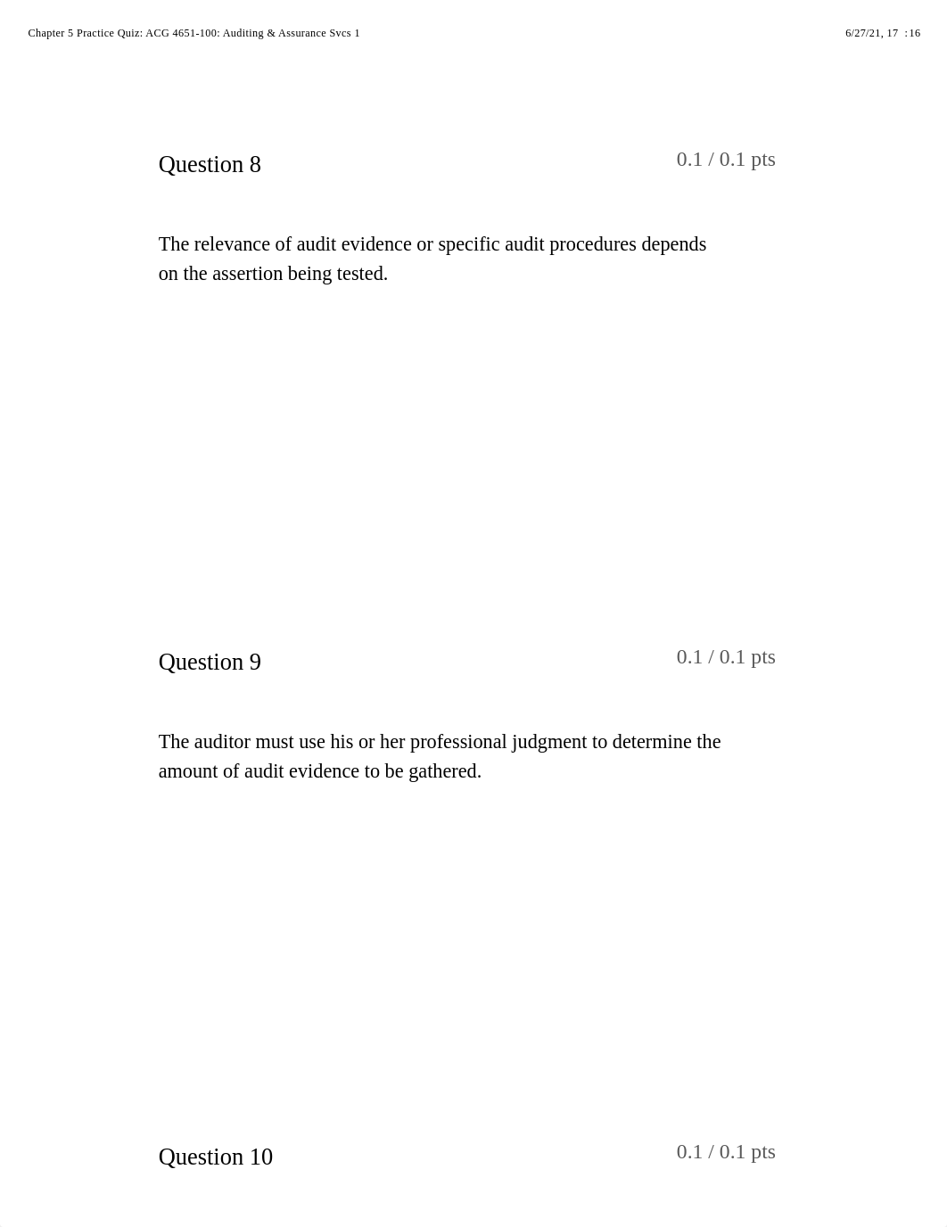 Chapter 5 Practice Quiz: ACG 4651-100: Auditing & Assurance Svcs 1.pdf_dqyhvn9khmg_page4