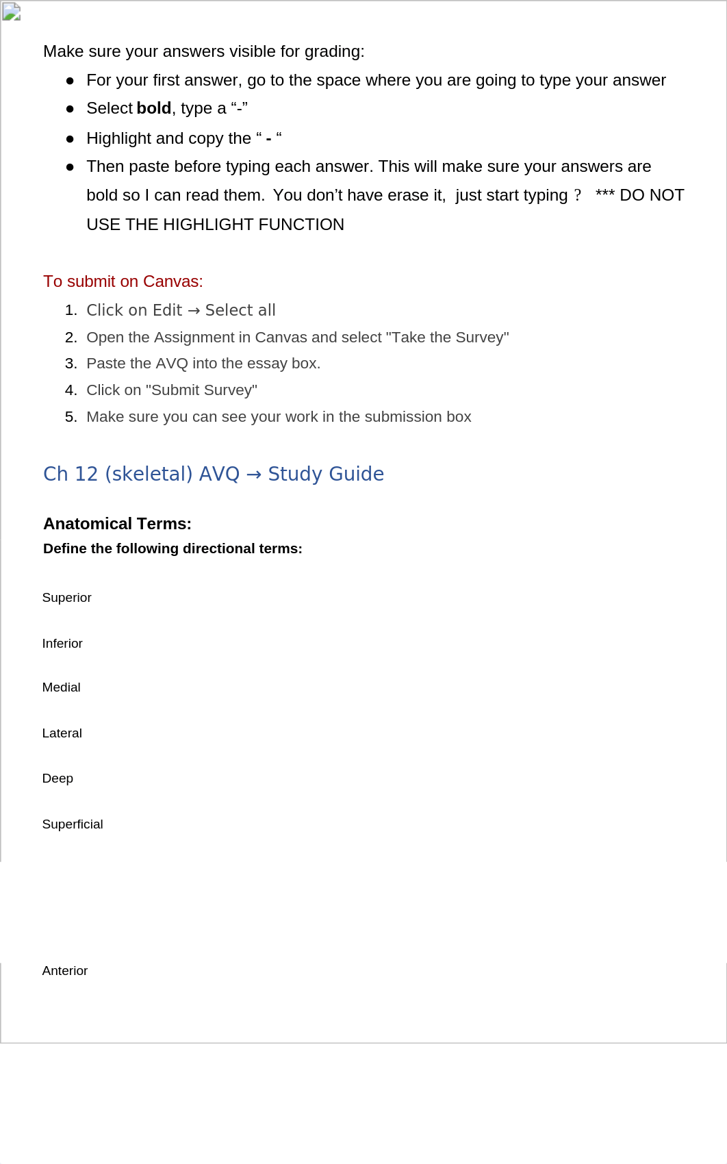 Ch. 12 AVQ --> Study Guide - Skeletal.docx_dqyivz6eico_page1