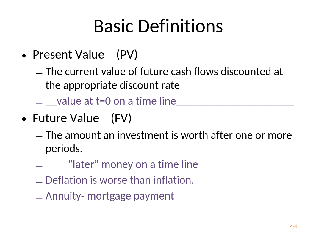 Lecture 4 (CHPT 4)  4 introduction to valuation; Time value of money ho_dqypj99yxl2_page4