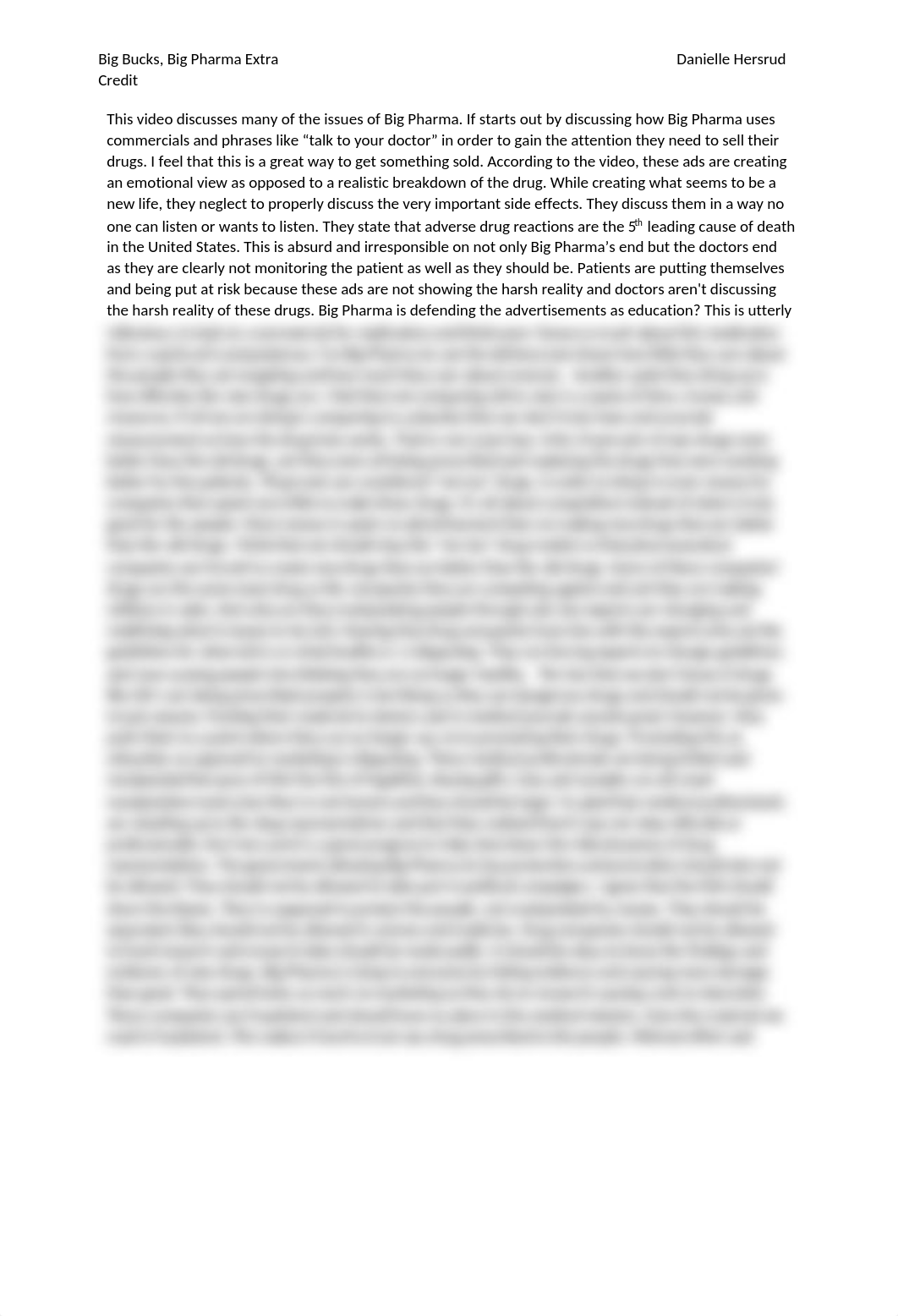 Big Bucks, Big Pharma Extra Credit.docx_dqyyeyv0dnb_page1