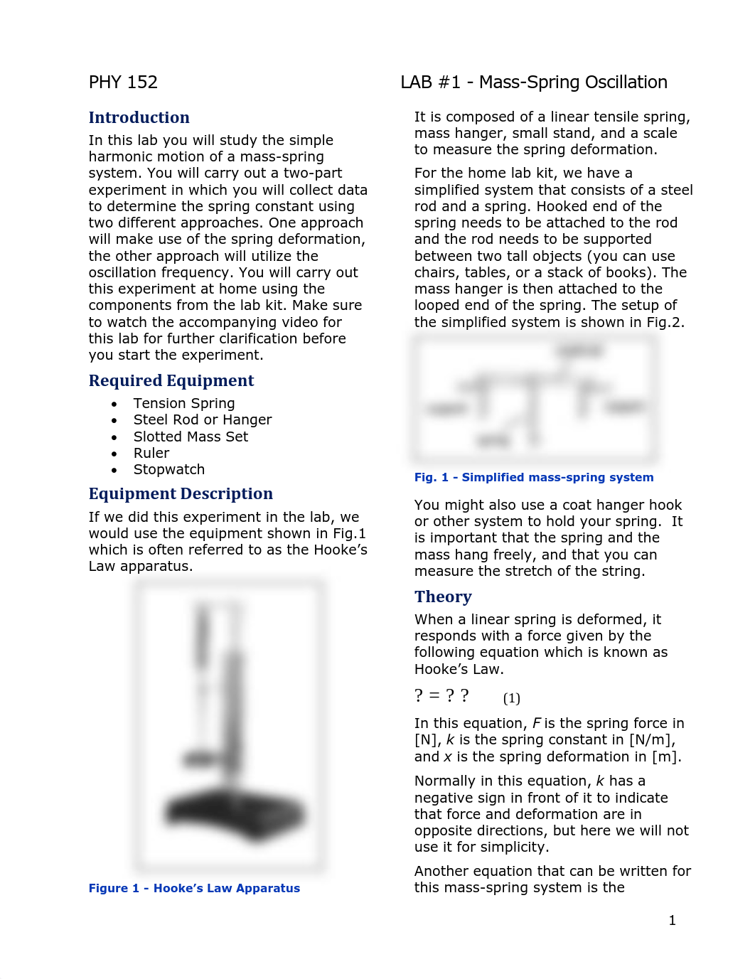 Lab 1 - Mass-Spring Oscillation - PHY 152-acc-3.pdf_dqyyfu96ojb_page1