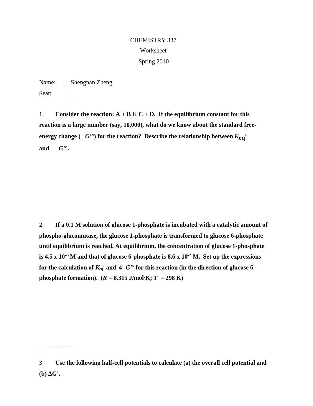 Worksheet Chem 337 spring 2010_dqz57jz6kp0_page1