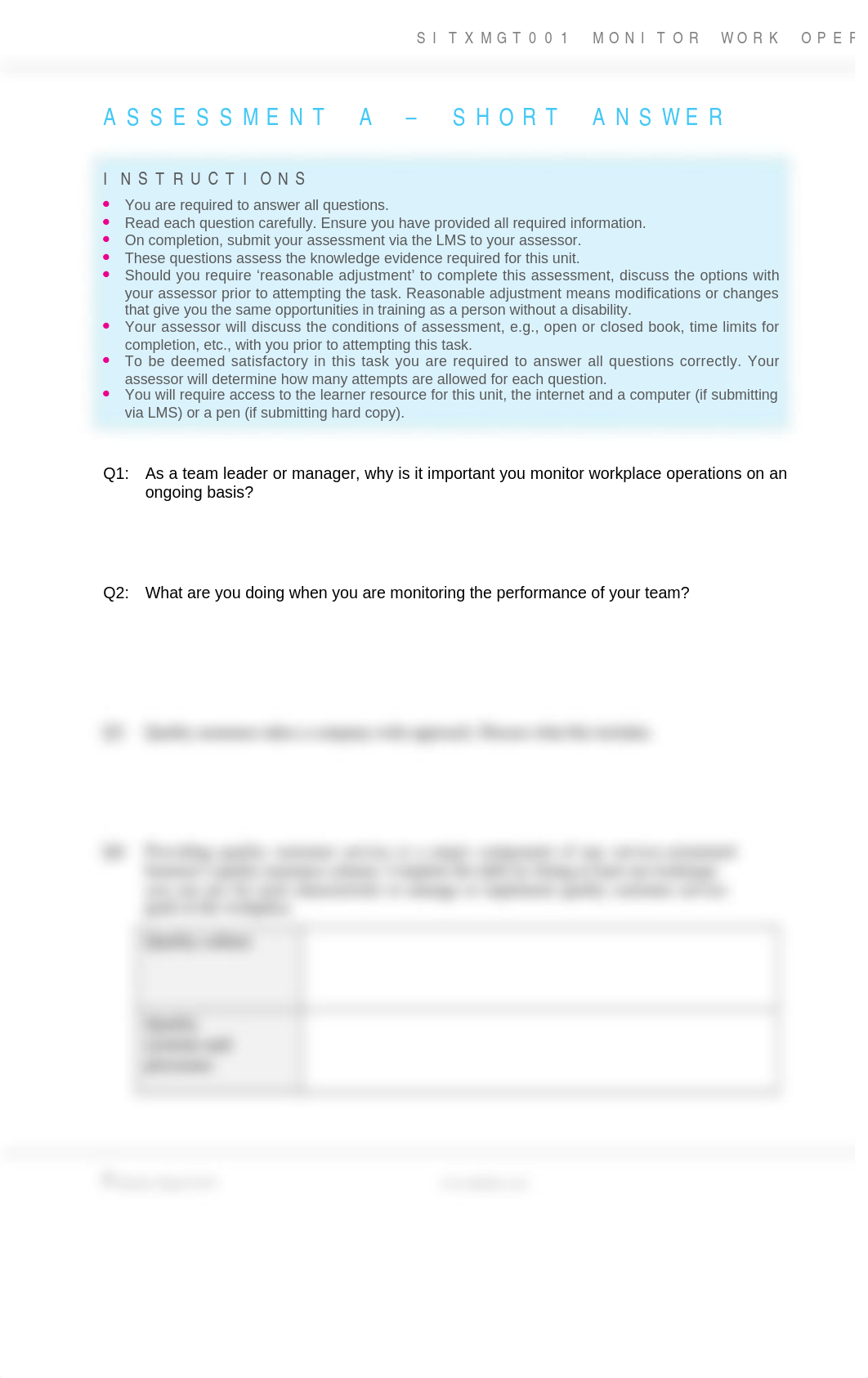 SITXMGT001_Assessment A_Short answer_V2-1.docx_dqzxc7crhtg_page1