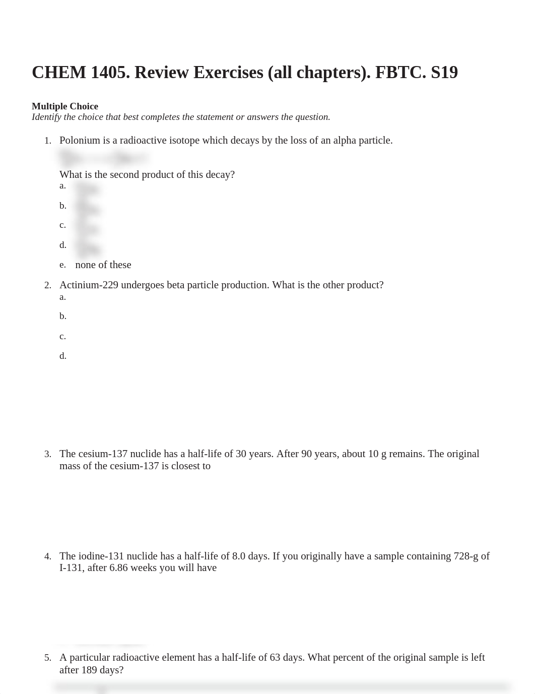 CHEM 1405. Review Exercises (all chapters). FBTC. S19...print(1).pdf_dqzzbfgpsfb_page1