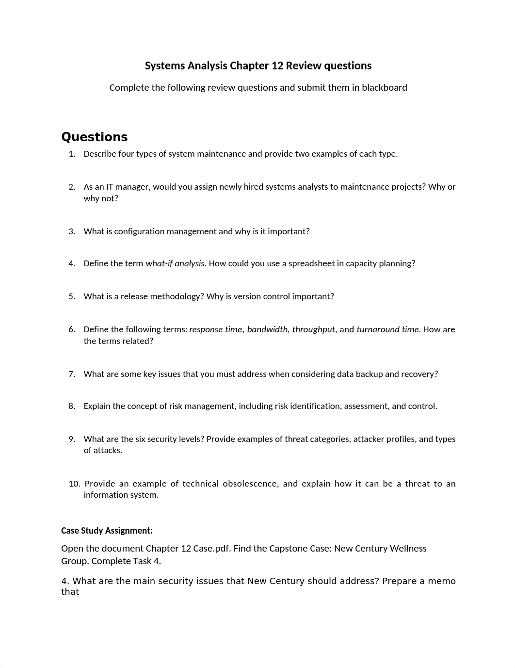 Systems Analysis Chapter 12 Review questions and Case Study_dr0kb0ufqhk_page1