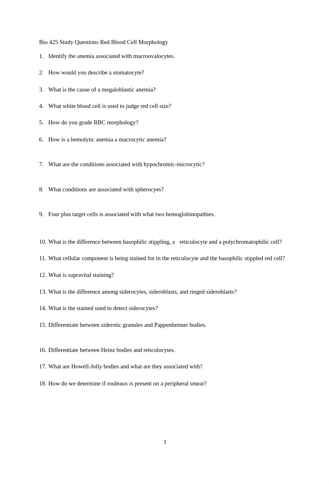 Bio 425 RBC morphology study questions.docx_dr0s6i9orx9_page1