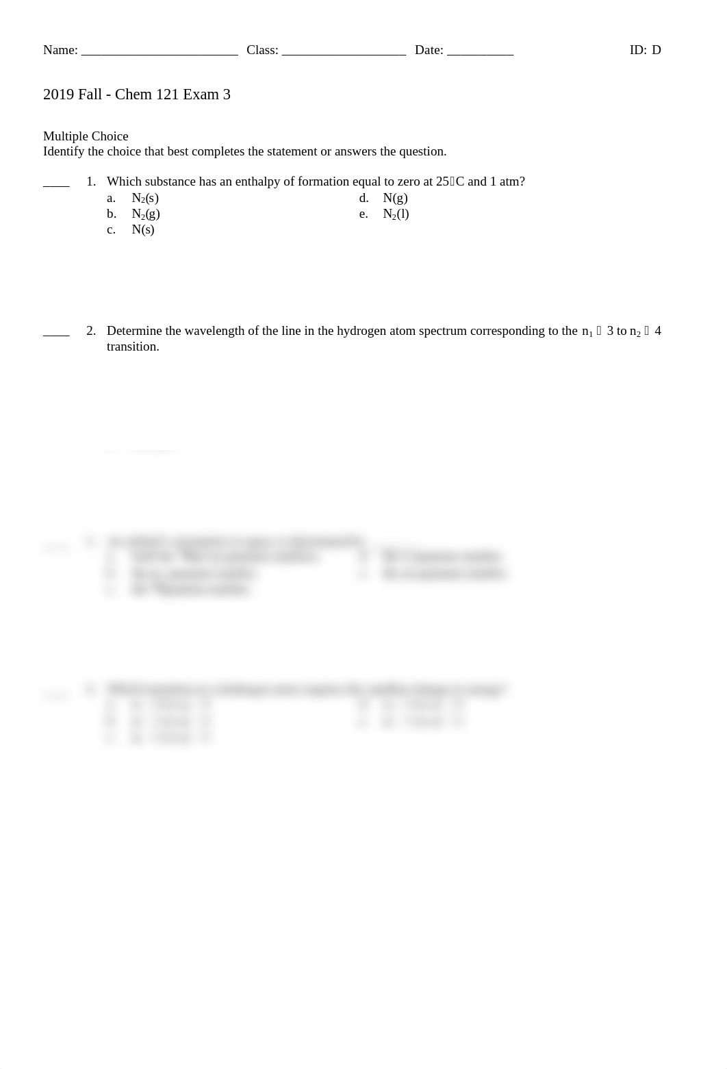 ExamView - 2019 Fall - Chem 121 Exam 3 Version D - Test Correction.pdf_dr0zs9c9ce5_page2