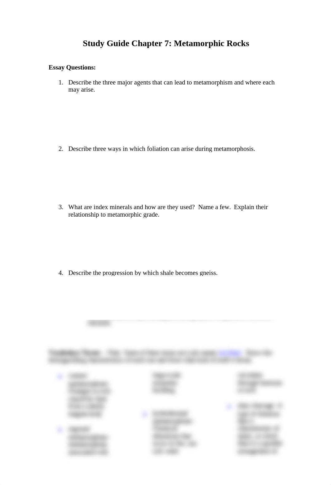 study guide ch 07 metamorphic rocks.doc_dr1e8hiwuxq_page1