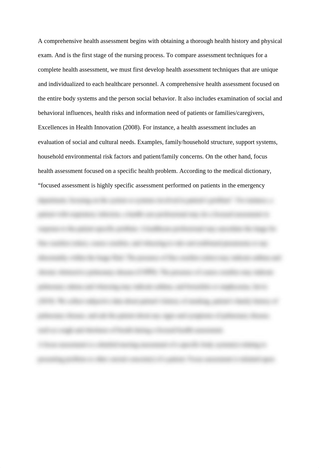 Compare and Contrast assessment techniques for a Complete Health Assessment versus a Focused Health_dr1j5f64nfy_page1