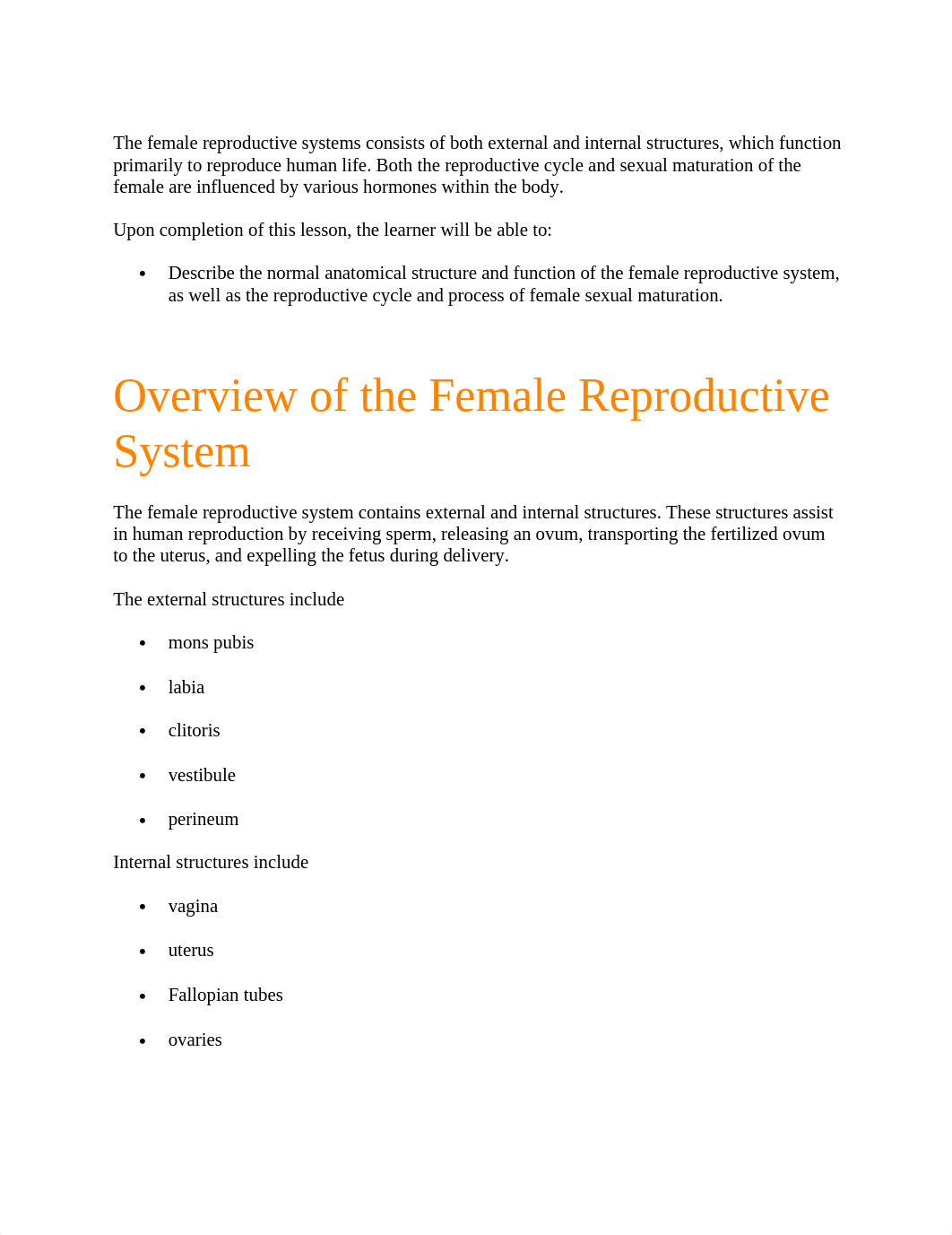 The female reproductive systems consists of both external and internal structures.docx_dr1nf38rnu6_page1