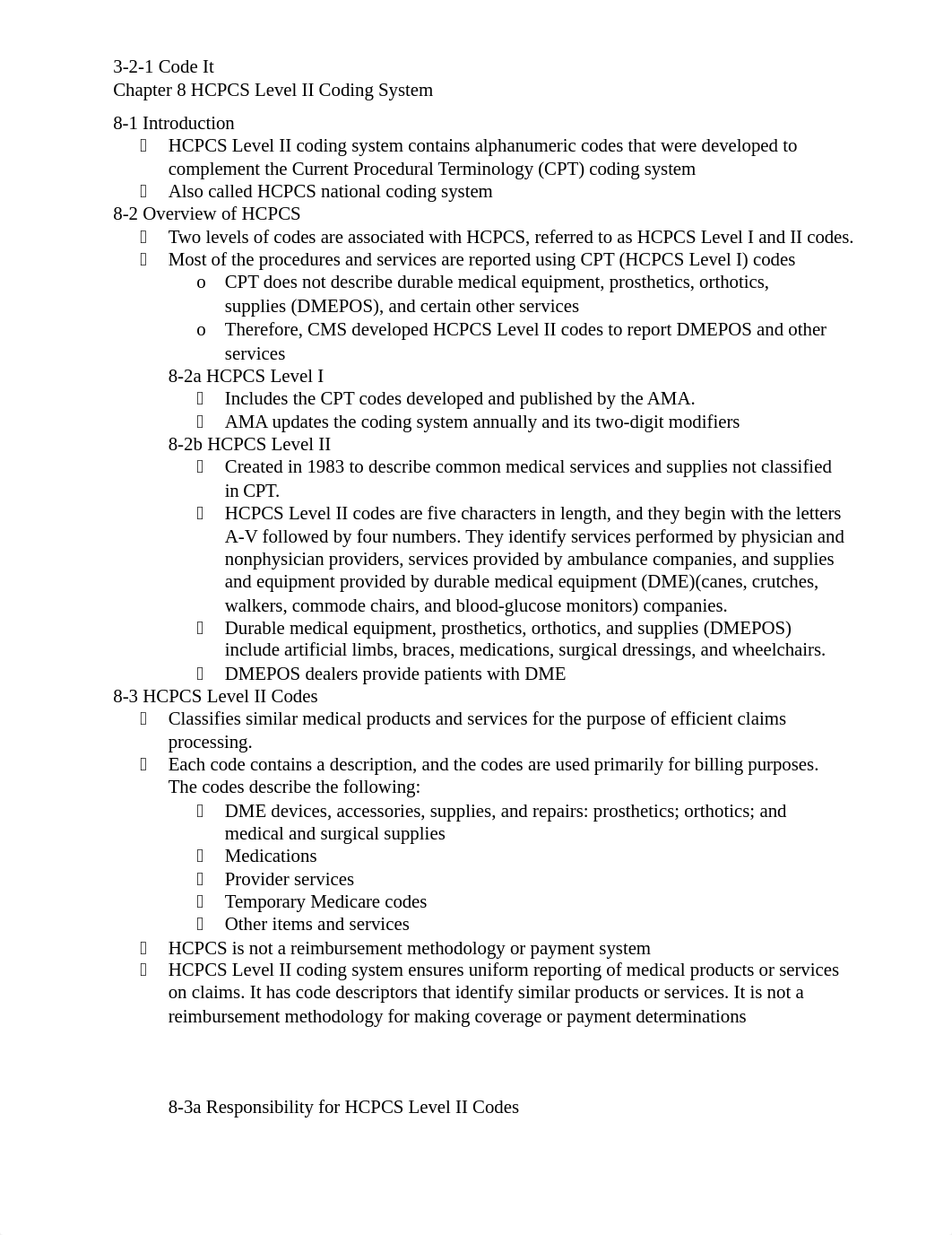 Chapter 8 HCPCS Level II Coding System - Notes.docx_dr1t2lfn0vr_page1