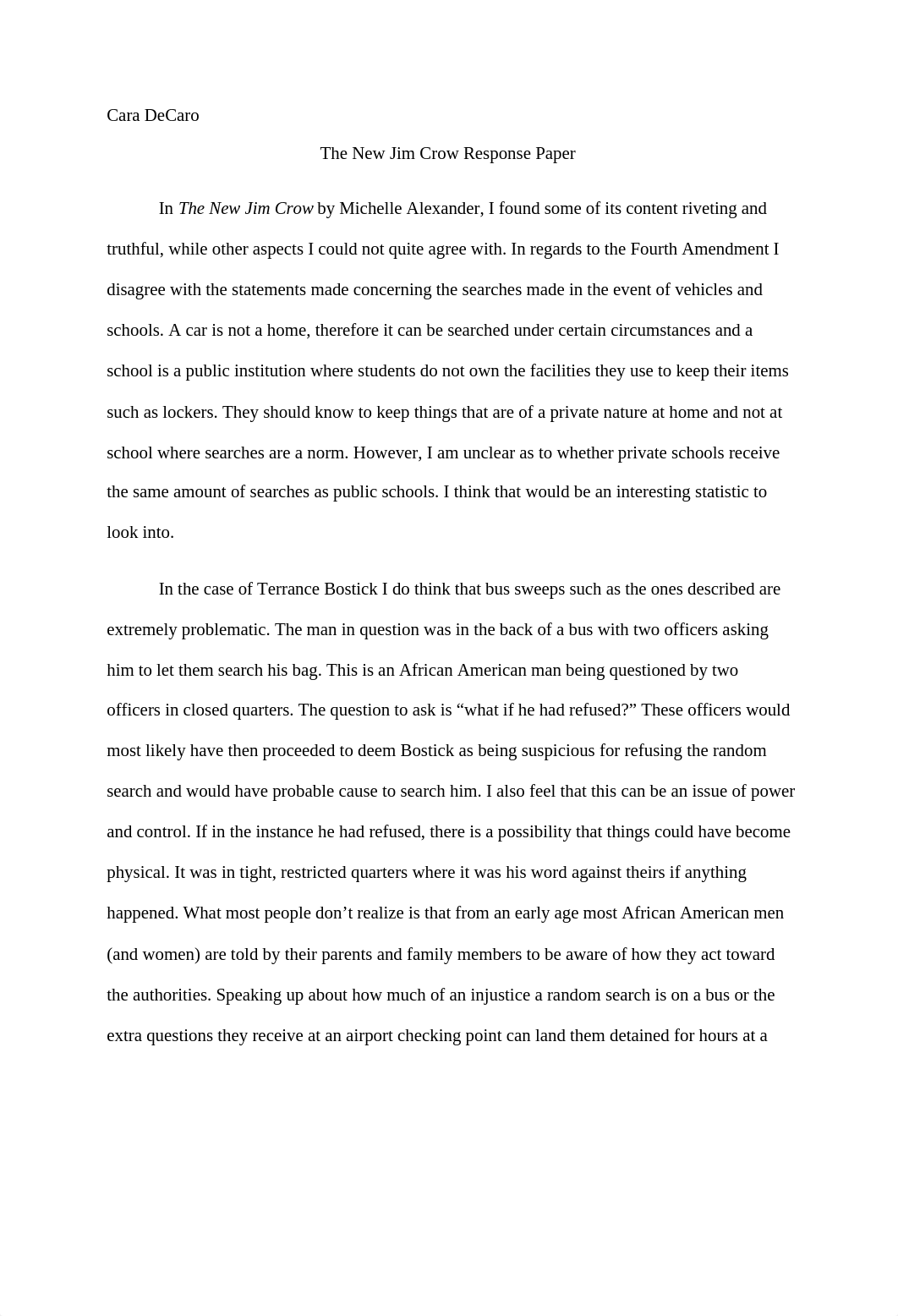 The New Jim Crow Response Paper_dr294oypxdq_page1