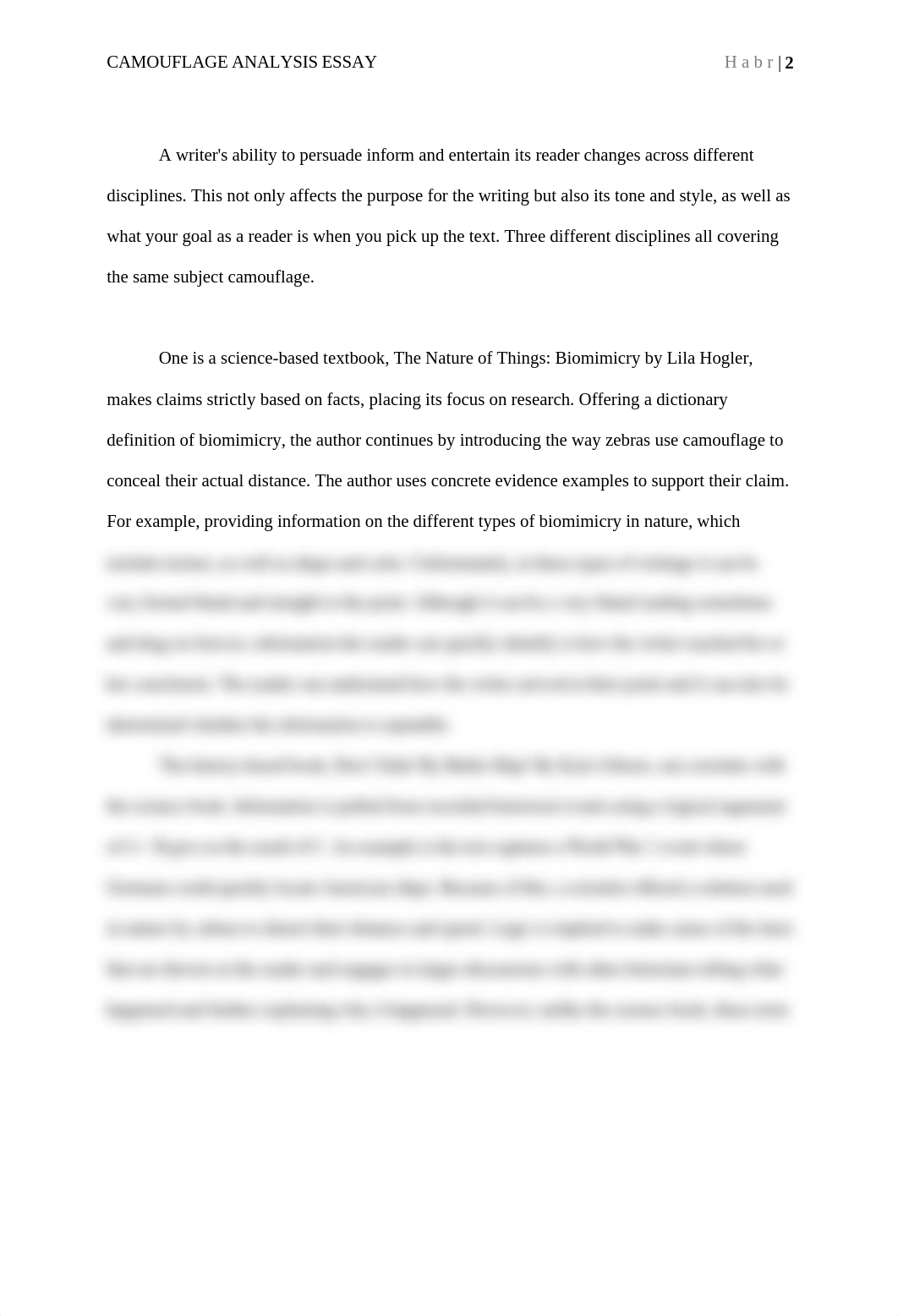 Camouflage Analysis Essay Habr Adriana_dr2tpp5jy48_page2