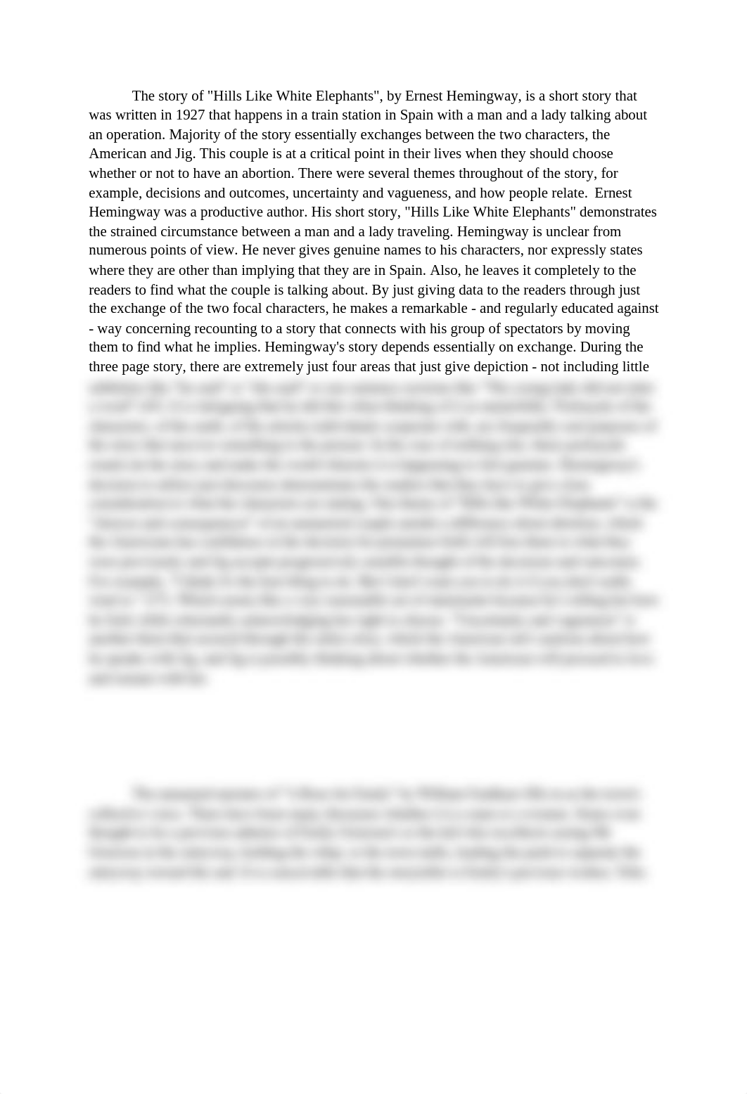 The story of "Hills Like White Elephants", by Ernest Hemingway, is a short story that was written in_dr34anw7nun_page1