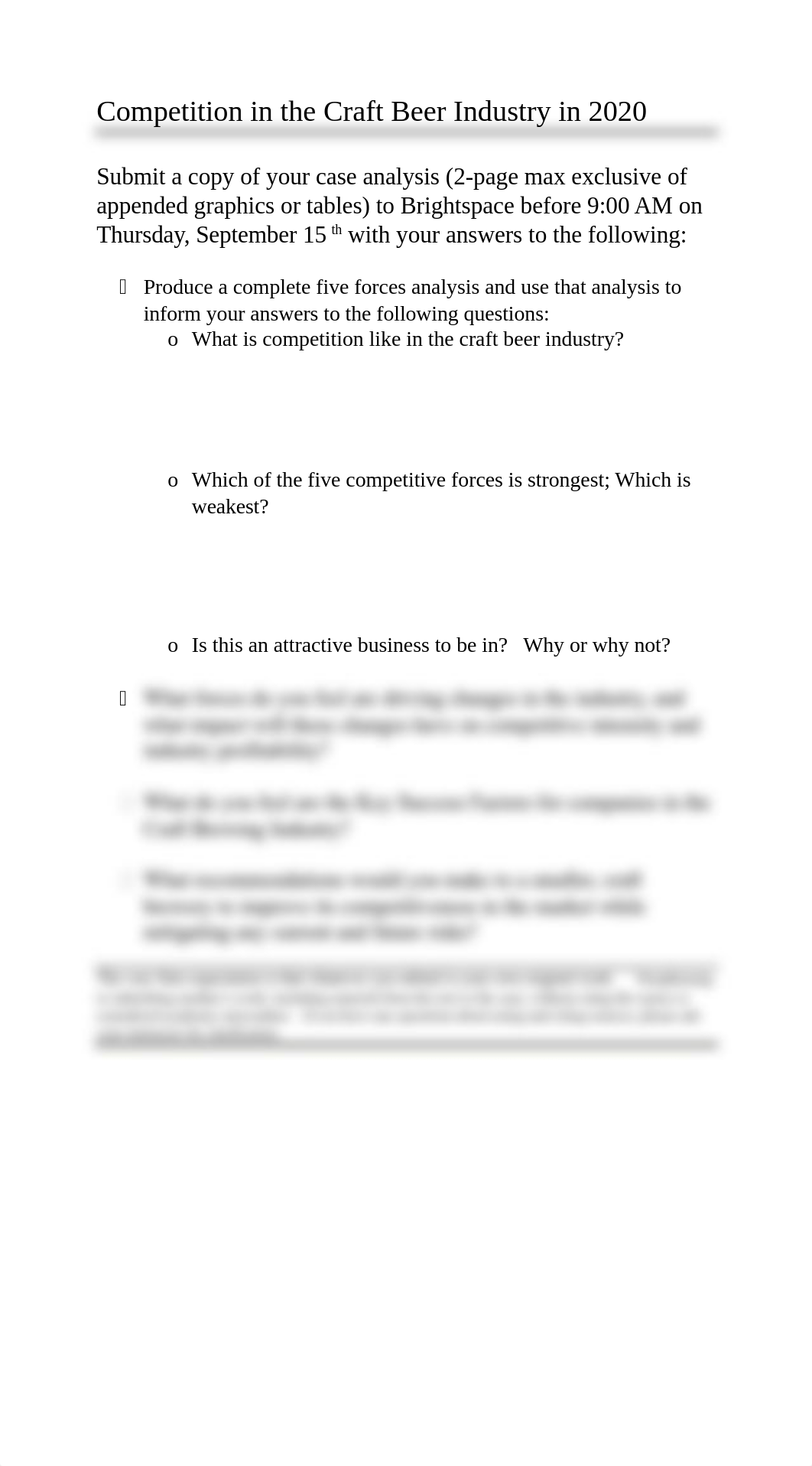 Competition in the Craft Beer Industry  in 2020 Case Questions F22.docx_dr357l3xahy_page1