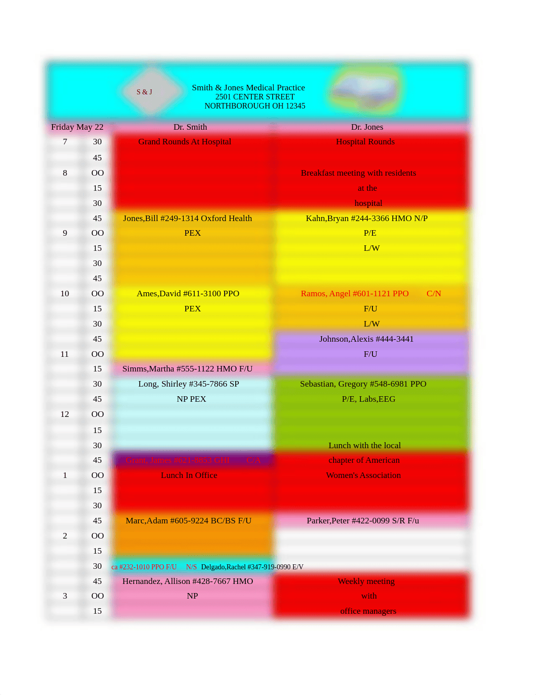 AH1001_Appt_Schedule_Assignment_ blank matrix_Canvas.xls_dr3mb4aoyxn_page1