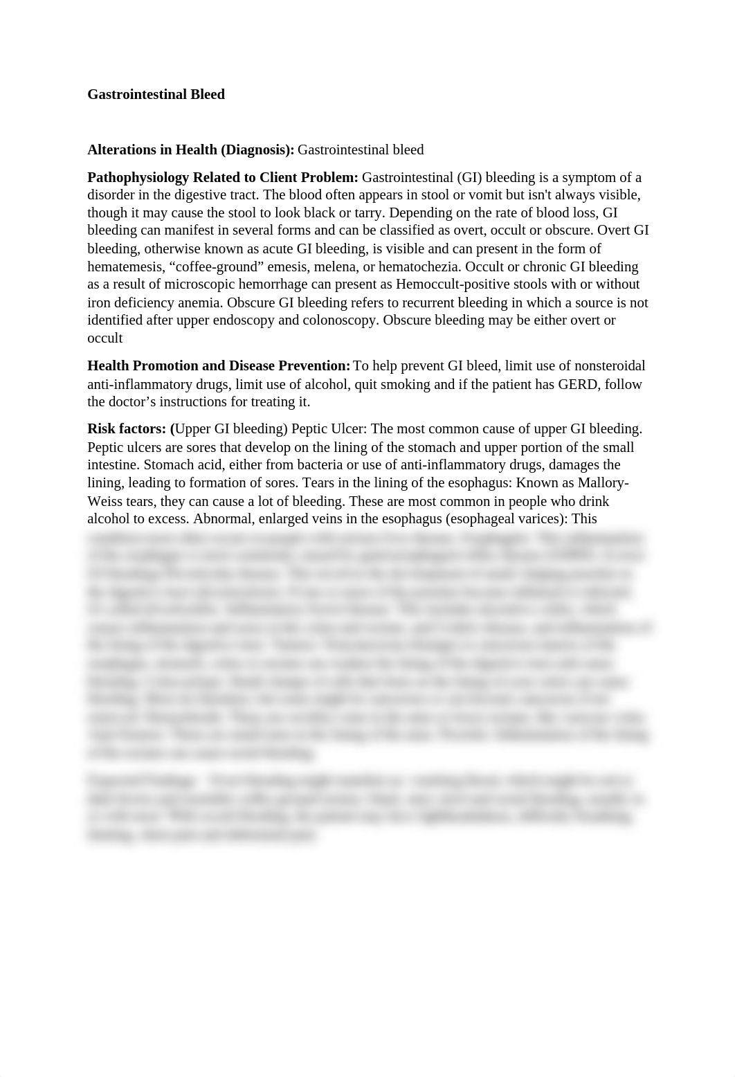 Gastrointestinal Bleed ATI System Disorder.docx_dr3msq2oyx7_page1