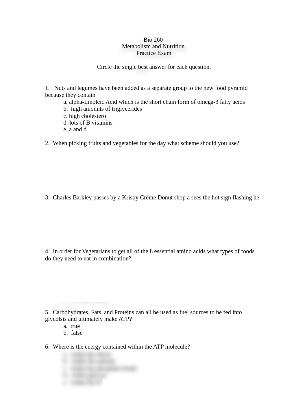 Bio 260 Metabolism and Nutrition Practice Exam_dr3qibax0fi_page1