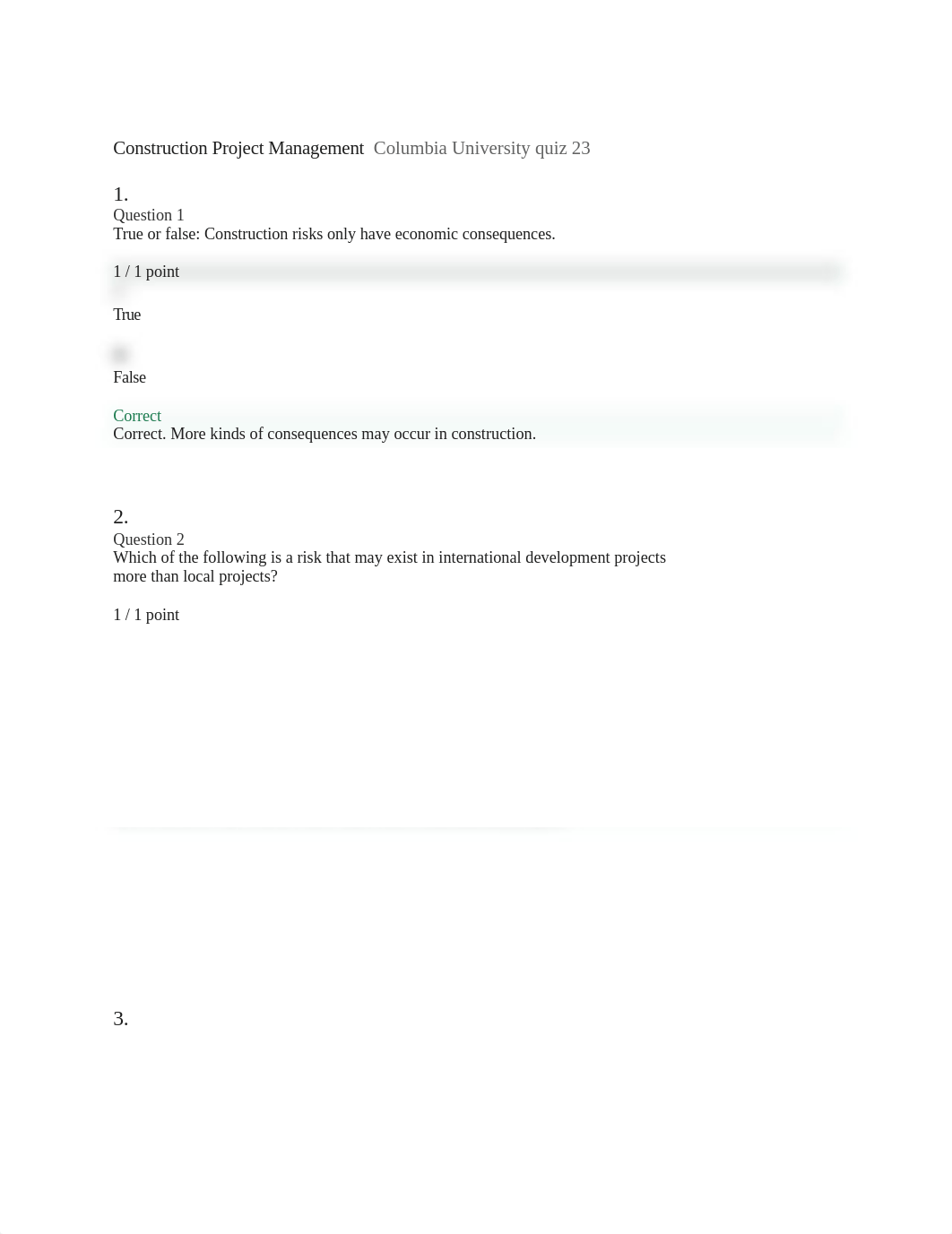 Construction Project Management Columbia University quiz 23.docx_dr3t7kc1tq2_page1